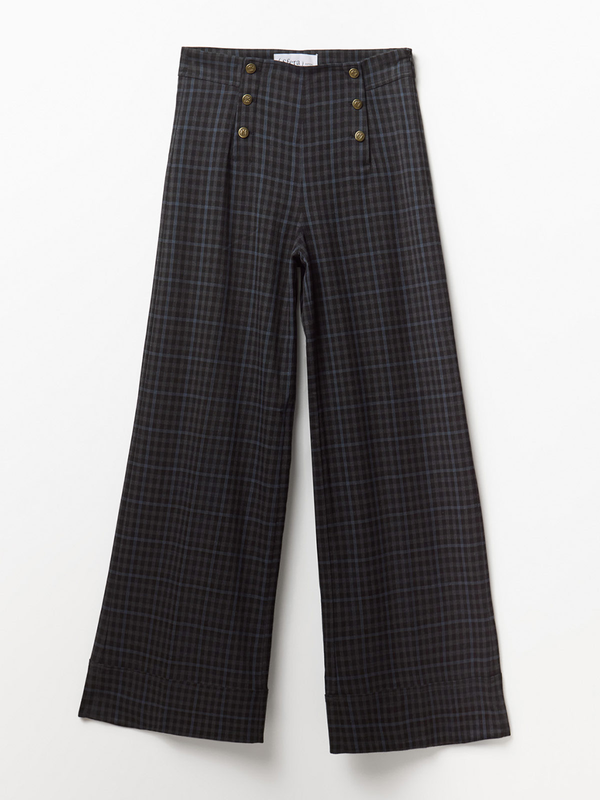 PANTALÓN MUJER SFERA CUADRO BOTONES - 2