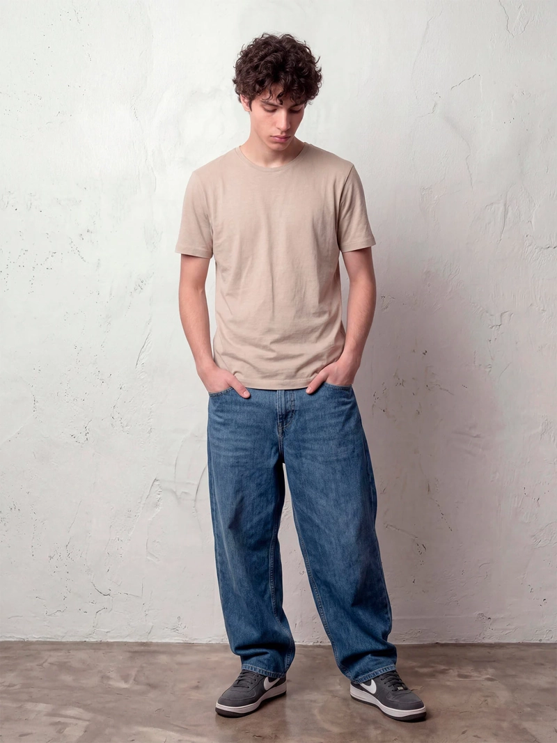 POLERA HOMBRE INDEX ALGODÓN CUELLO REDONDO MANGA CORTA - 3