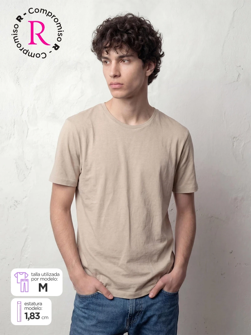 POLERA HOMBRE INDEX ALGODÓN CUELLO REDONDO MANGA CORTA