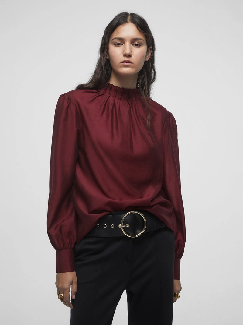 BLUSA MUJER SFERA MANGA LARGA - 1