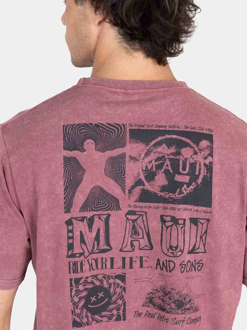 POLERA HOMBRE MAUI AND SONS ALGODÓN MANGA CORTA - 3
