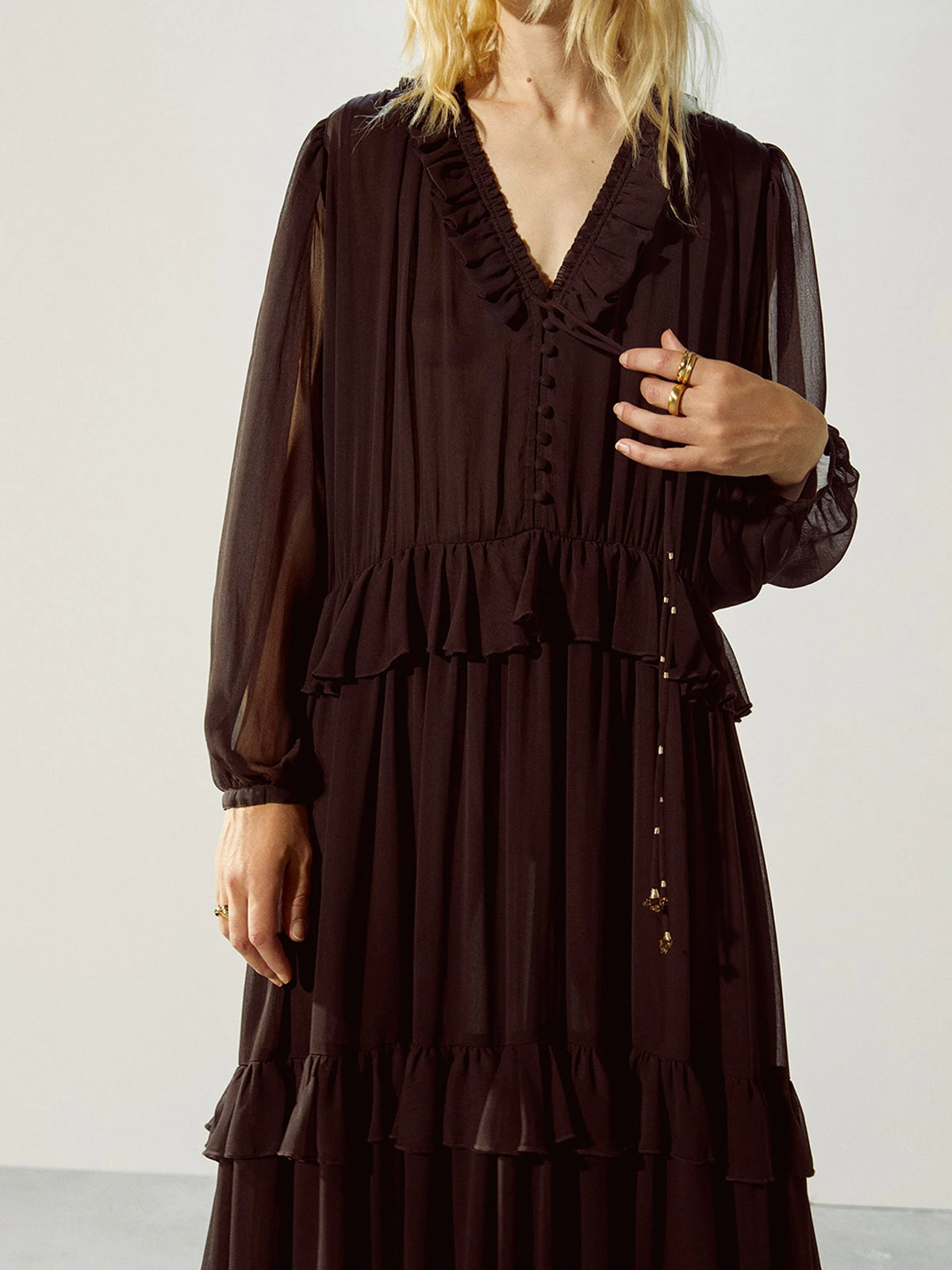 VESTIDO MUJER SFERA LARGA BOHO - 3