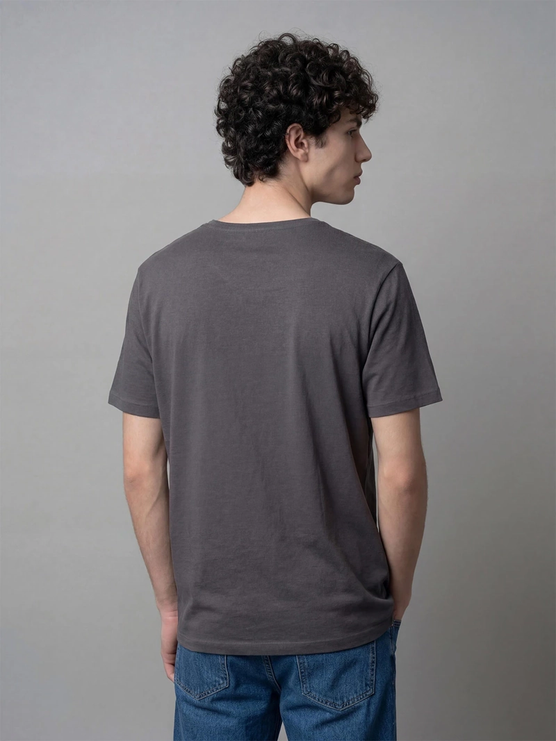 POLERA HOMBRE INDEX ALGODÓN CUELLO EN V MANGA CORTA - 2
