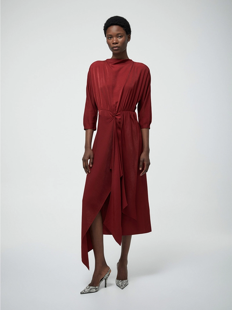 VESTIDO MUJER SFERA MIDI NUDO - 3
