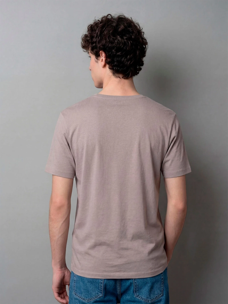 POLERA HOMBRE INDEX ALGODÓN CUELLO EN V MANGA CORTA - 2