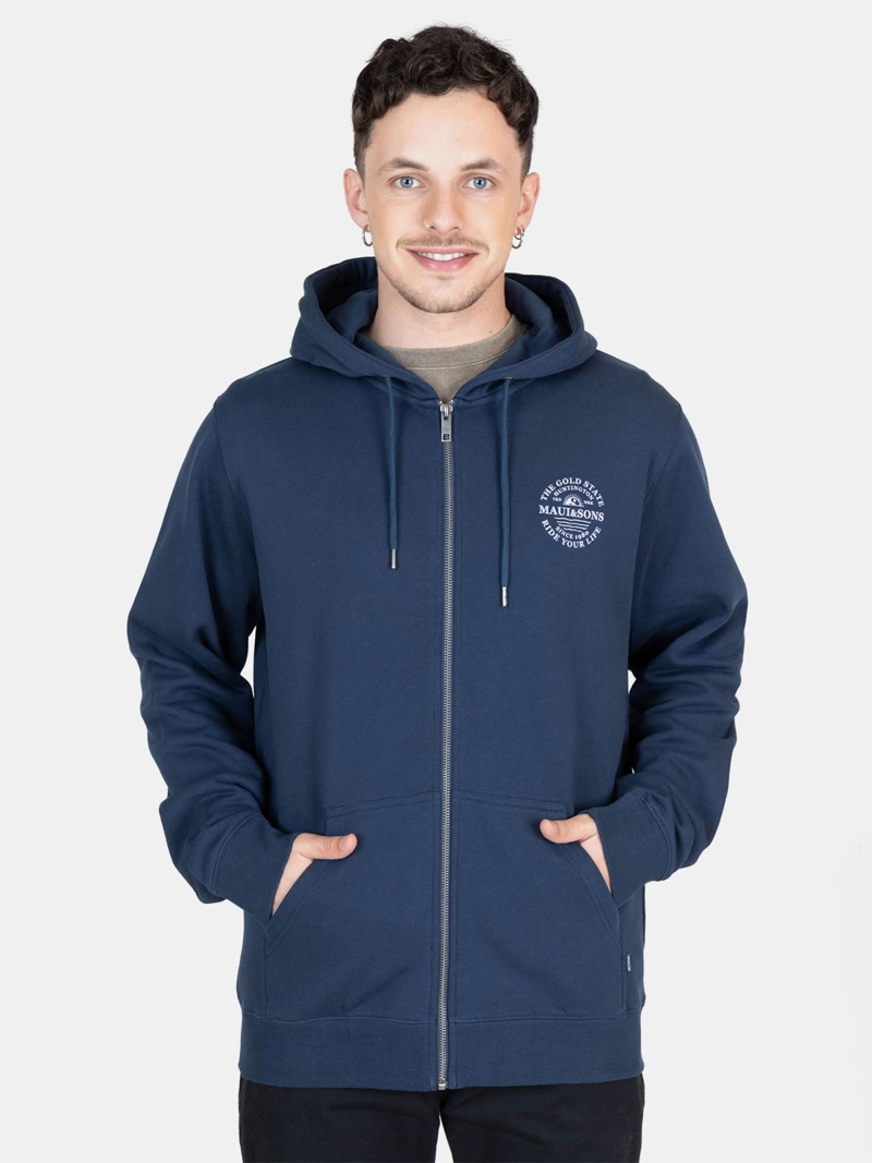 POLERÓN HOMBRE MAUI AND SONS ALGODÓN FULL ZIPPER - 1