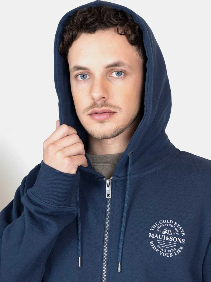 POLERÓN HOMBRE MAUI AND SONS ALGODÓN FULL ZIPPER - 3