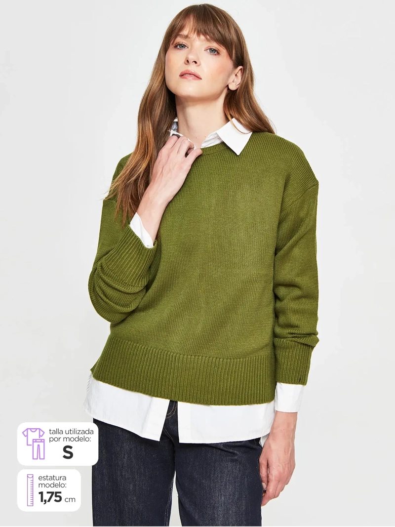 SWEATER MUJER SFERA LISO - 1