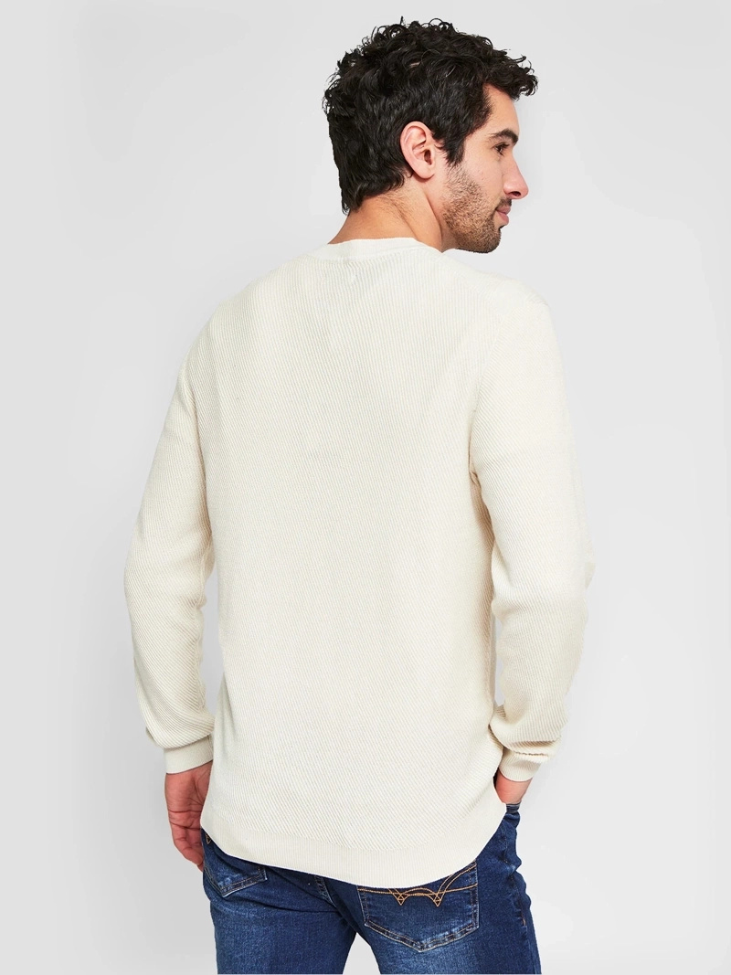 SWEATER HOMBRE MARQUIS ALGODÓN CUELLO REDONDO TEXTURA - 2