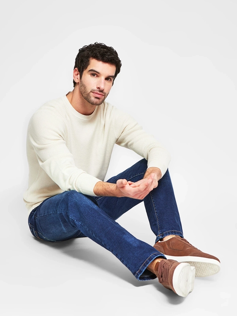 SWEATER HOMBRE MARQUIS ALGODÓN CUELLO REDONDO TEXTURA - 4