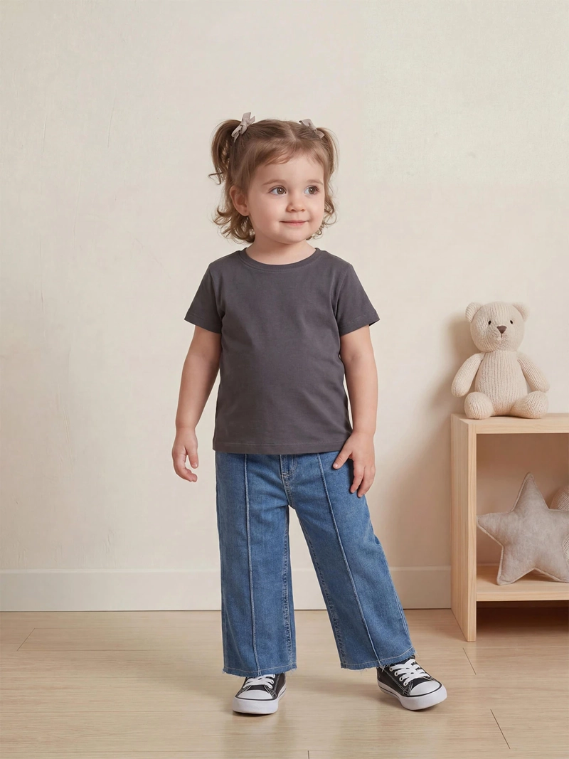 JEANS NIÑA BABY HARVEST ALGODÓN ANCHO - 1