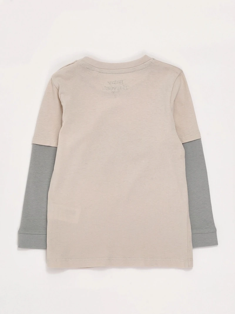POLERA MANGA LARGA NIÑO BABY HARVEST DOBLE - 4