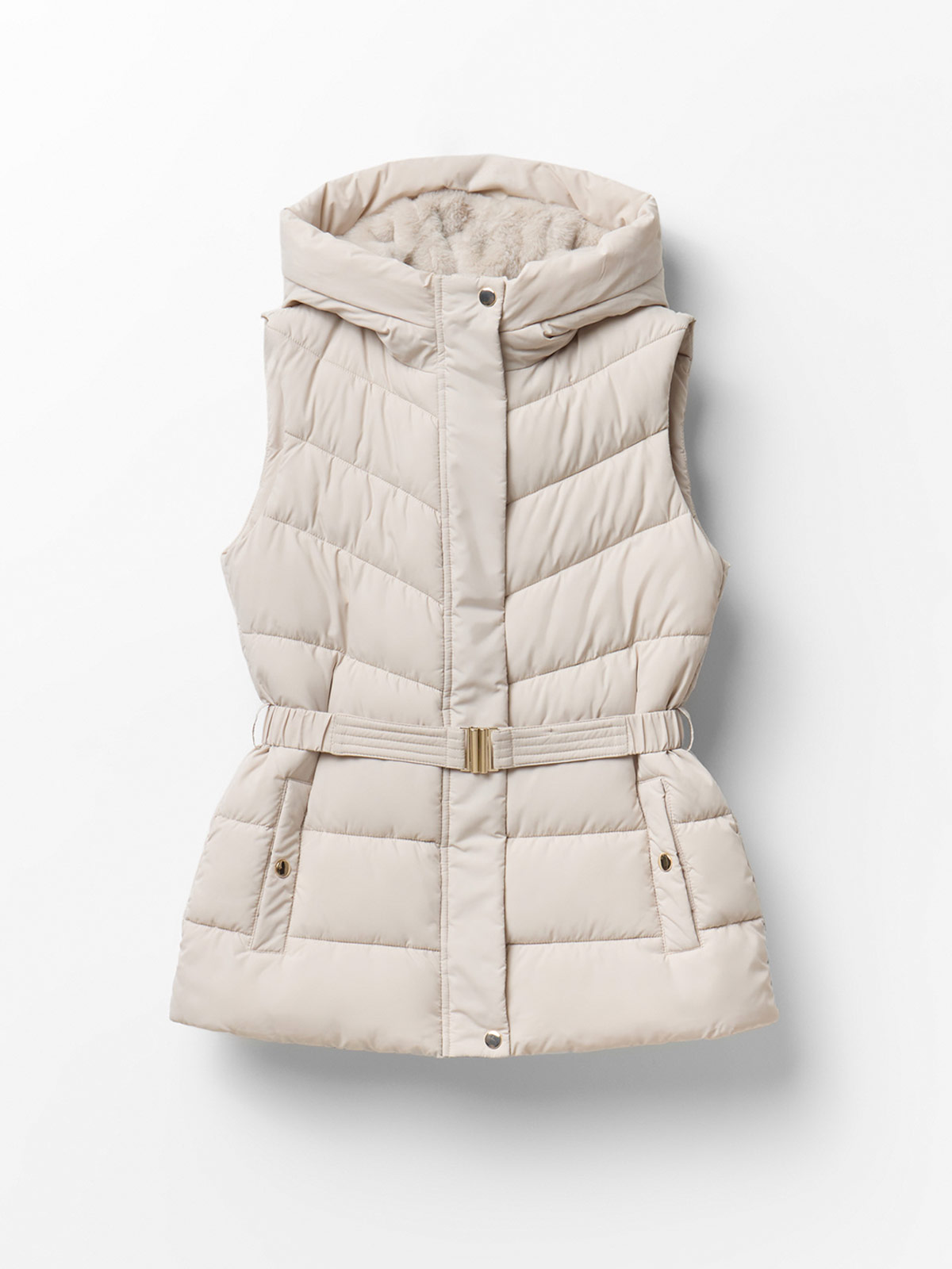 PARKA MUJER SFERA SIN MANGAS CAPUCHA - 6