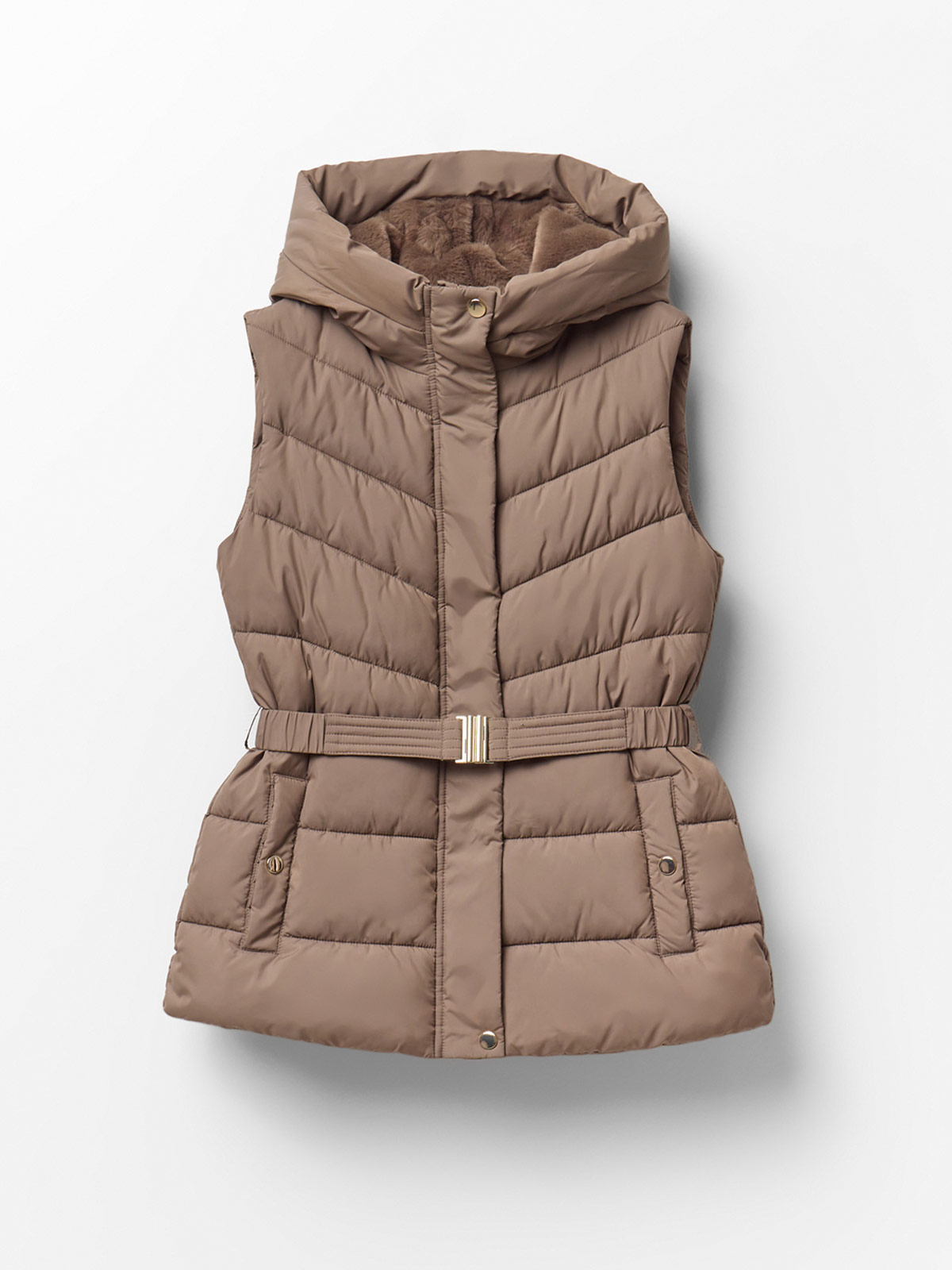 PARKA MUJER SFERA SIN MANGAS CAPUCHA - 6
