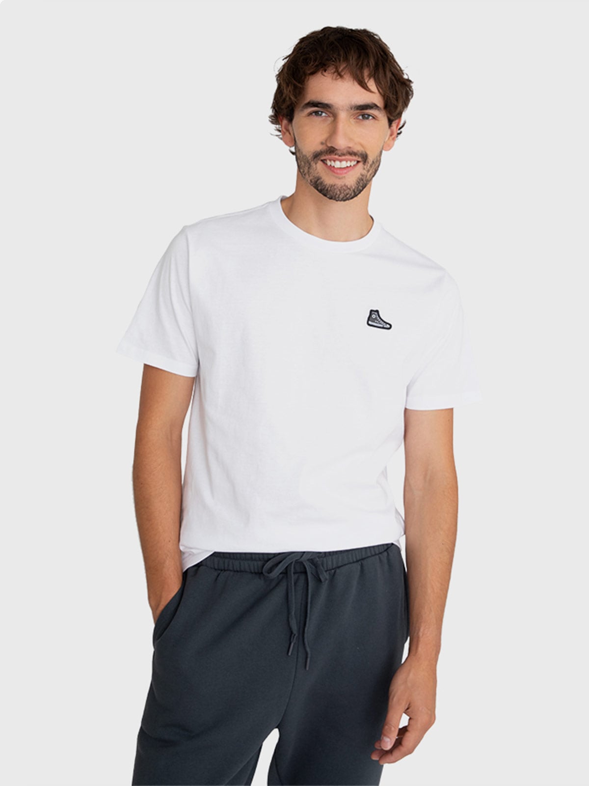 POLERA HOMBRE CONVERSE ALGODÓN CUELLO REDONDO - 1