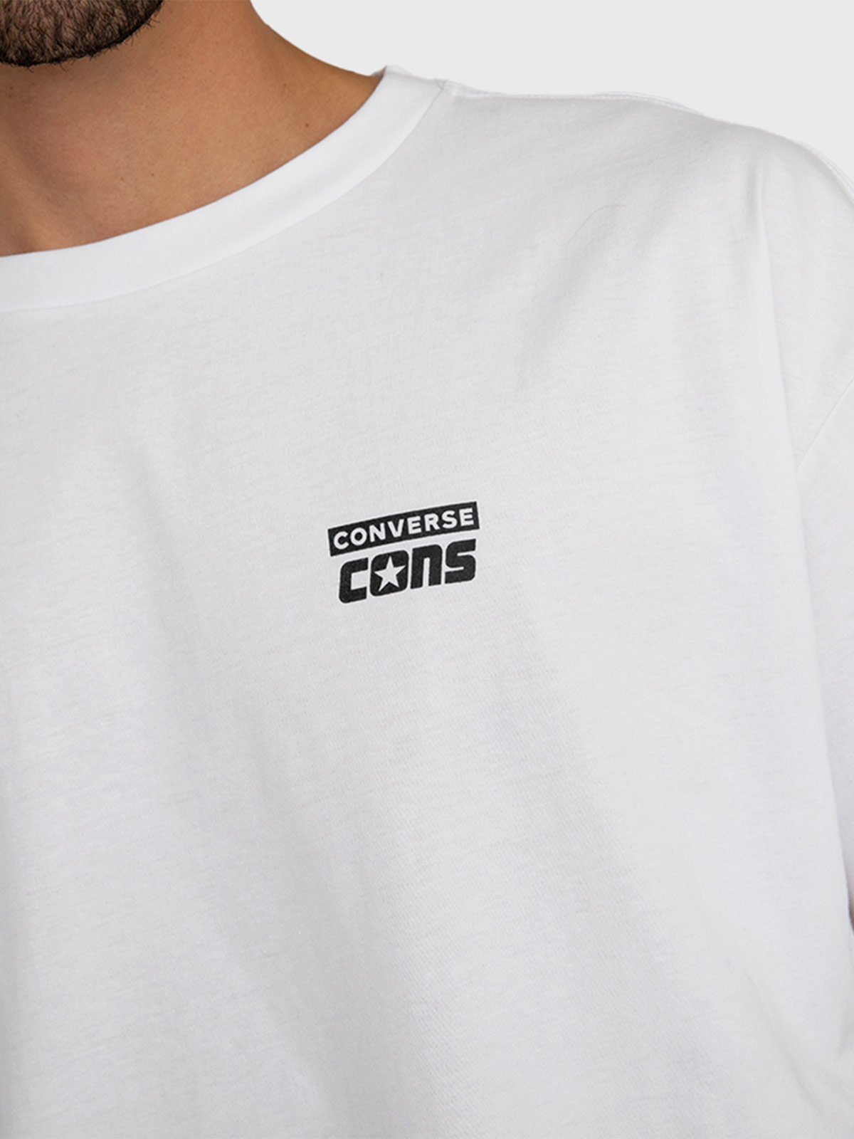 POLERA HOMBRE CONVERSE ALGODÓN MANGA CORTA - 4