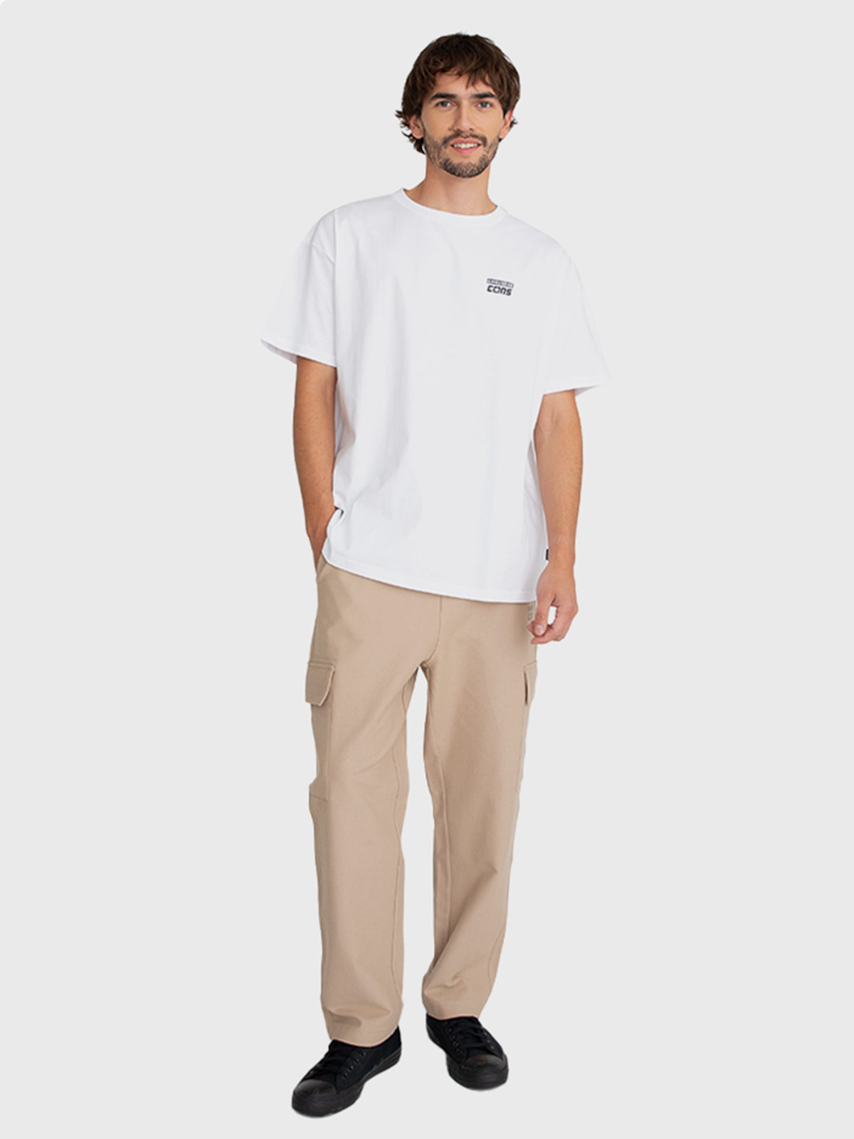 POLERA HOMBRE CONVERSE ALGODÓN MANGA CORTA - 5