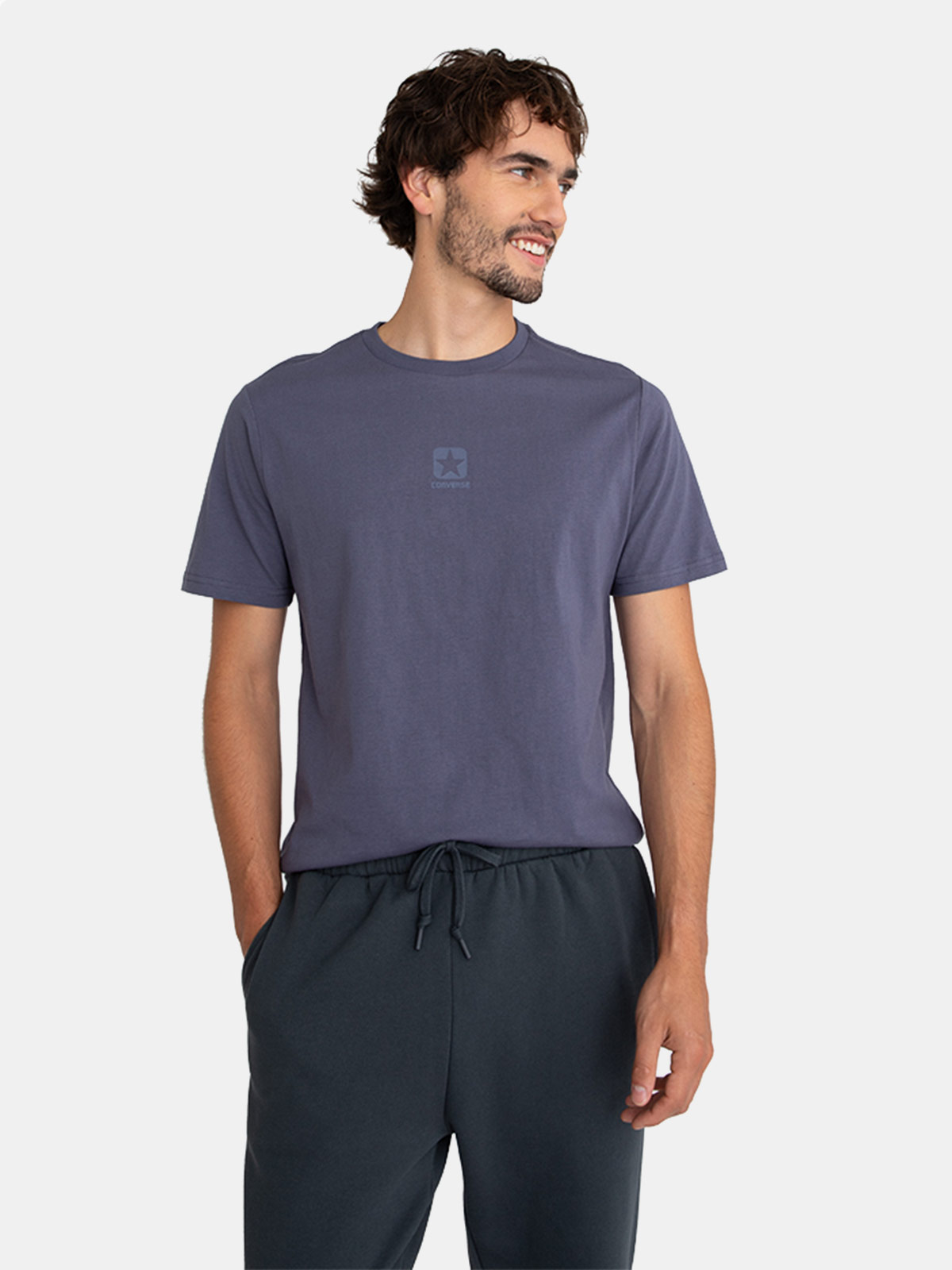 POLERA HOMBRE CONVERSE ALGODÓN MANGA CORTA - 1
