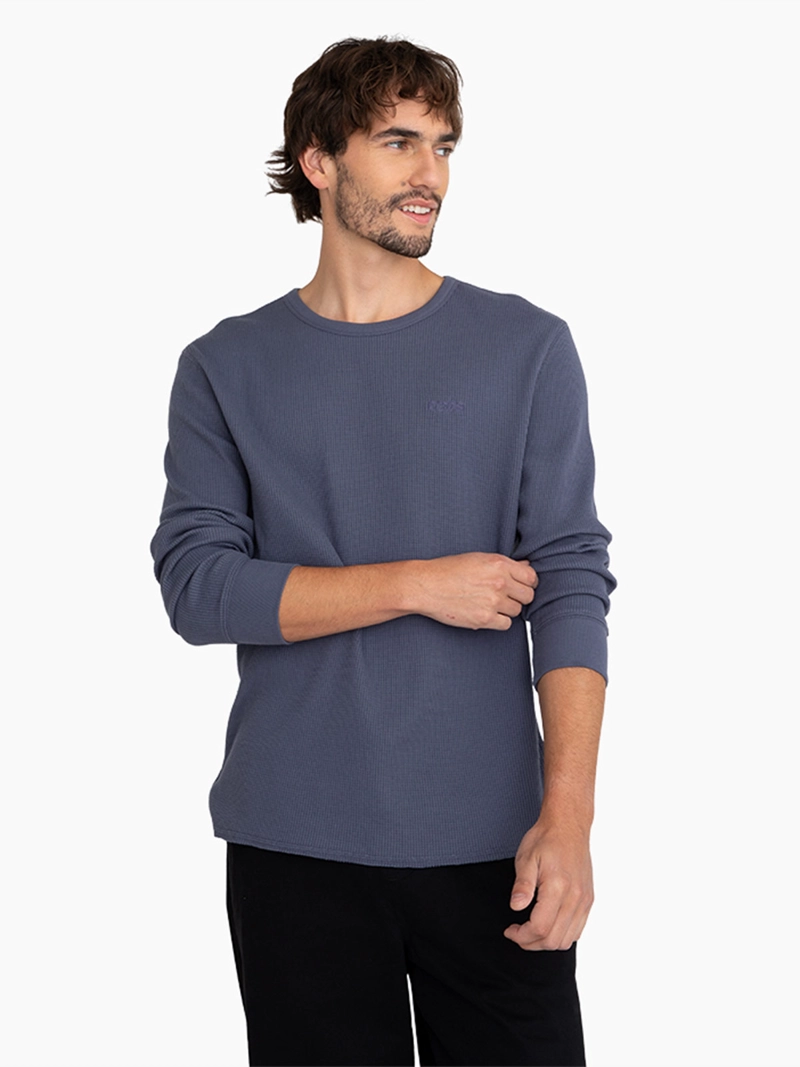 POLERA HOMBRE TOMMY HILFIGER ALGODÓN MANGA LARGA - 1