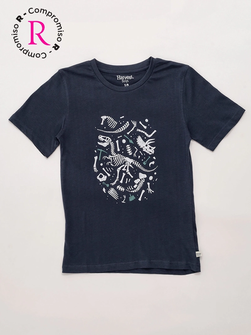 POLERA NIÑO HARVEST ALGODÓN MANGA CORTA - 3