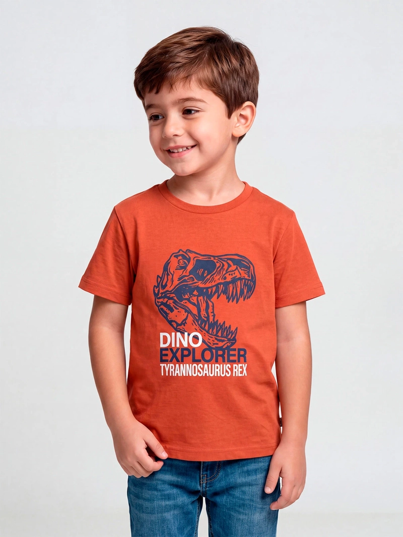POLERA NIÑO HARVEST ALGODÓN MANGA CORTA