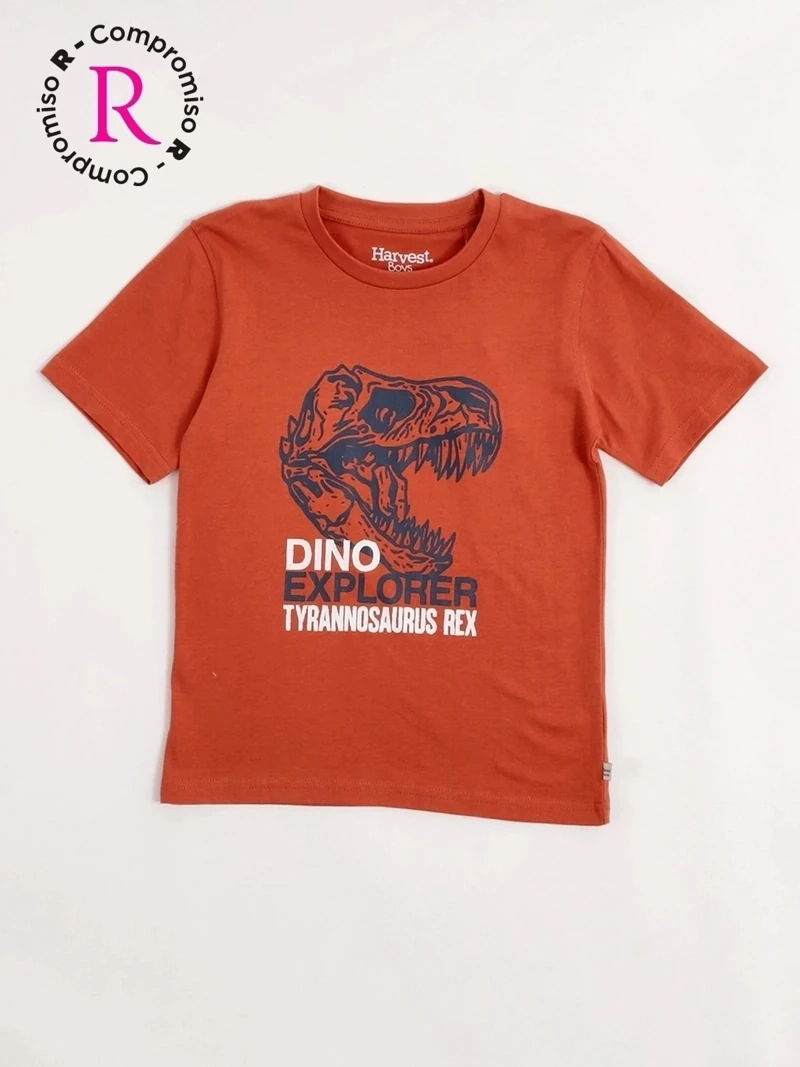POLERA NIÑO HARVEST ALGODÓN MANGA CORTA - 3