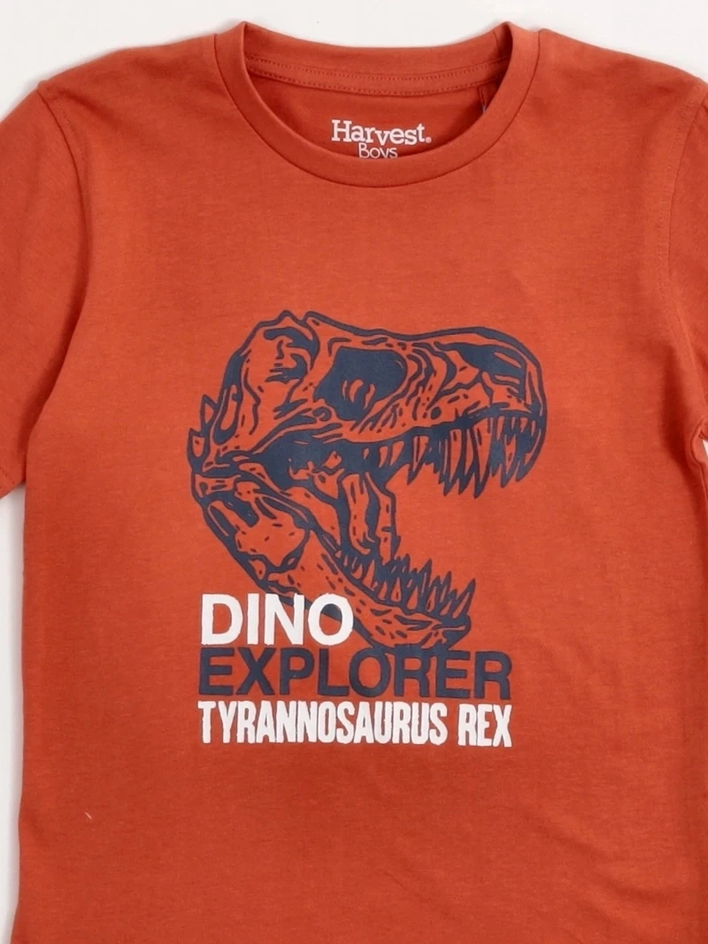 POLERA NIÑO HARVEST ALGODÓN MANGA CORTA - 5
