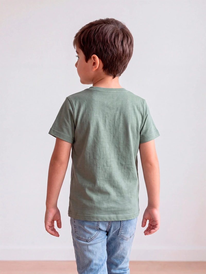 POLERA NIÑO HARVEST ALGODÓN MANGA CORTA - 2