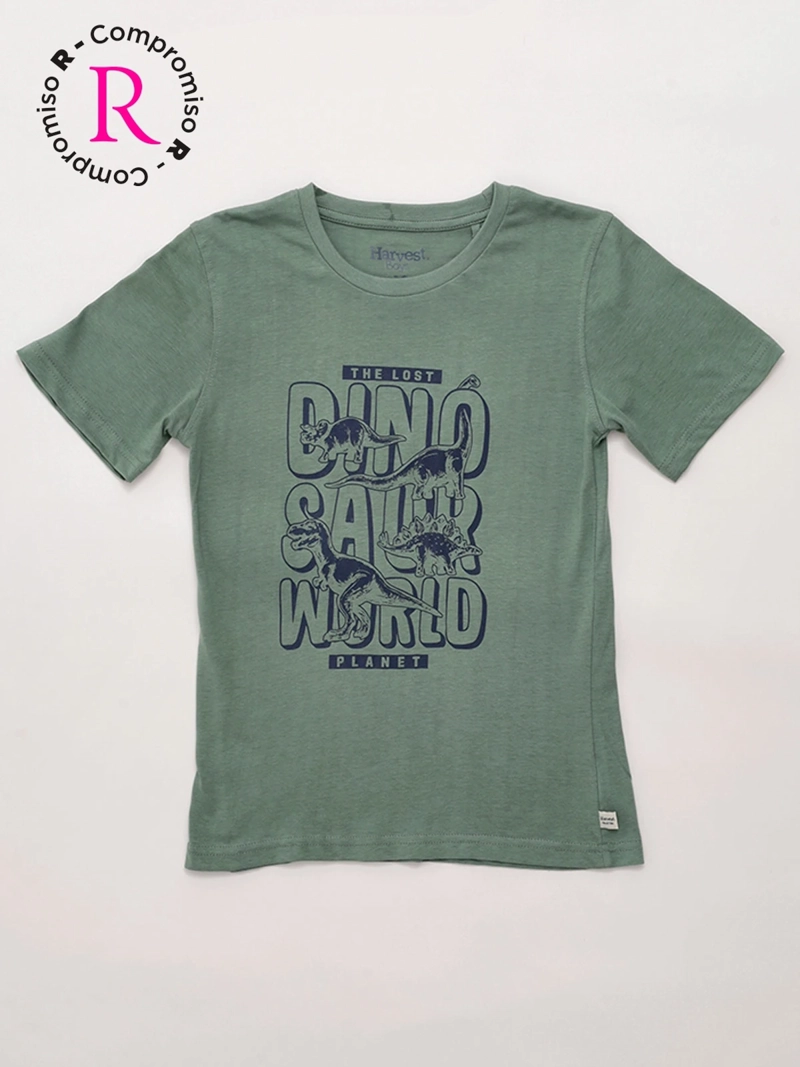 POLERA NIÑO HARVEST ALGODÓN MANGA CORTA - 3