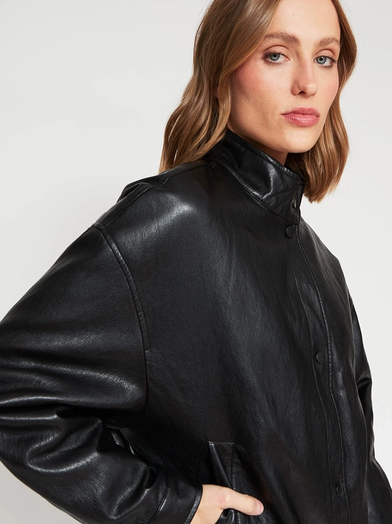 CHAQUETA MUJER MARQUIS BOMBER EFECTO PIEL - 4