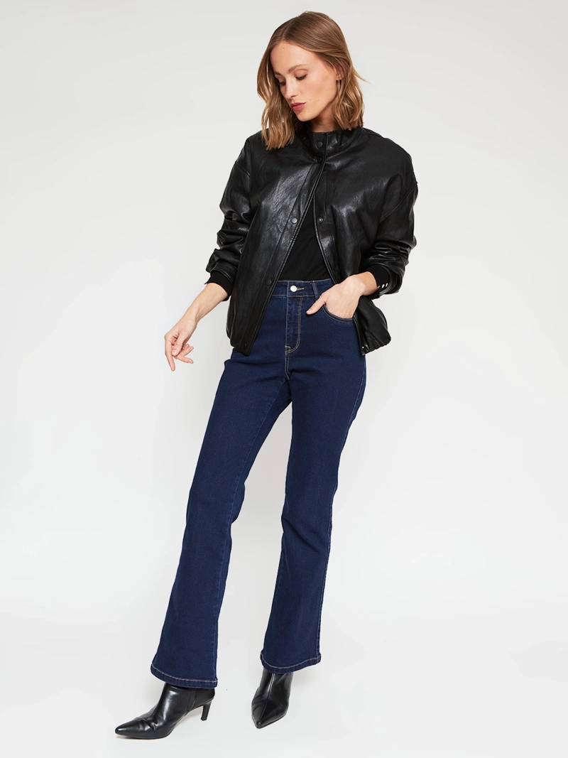 CHAQUETA MUJER MARQUIS BOMBER EFECTO PIEL - 5