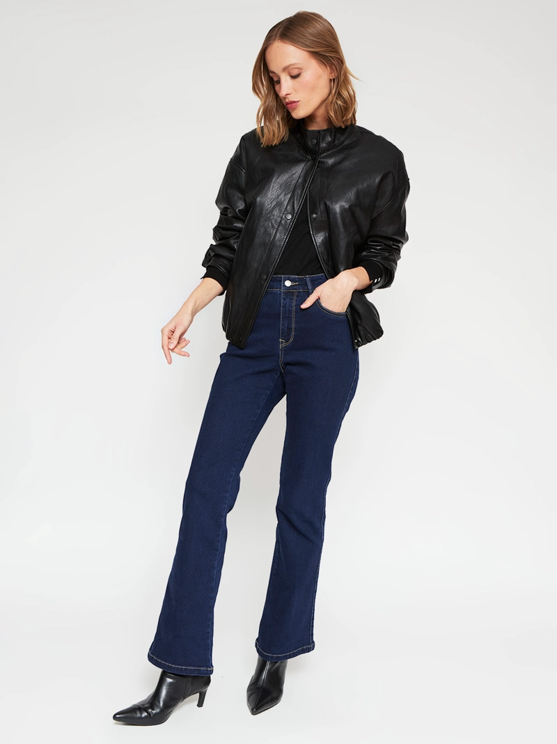 CHAQUETA MUJER MARQUIS BOMBER EFECTO PIEL - 5
