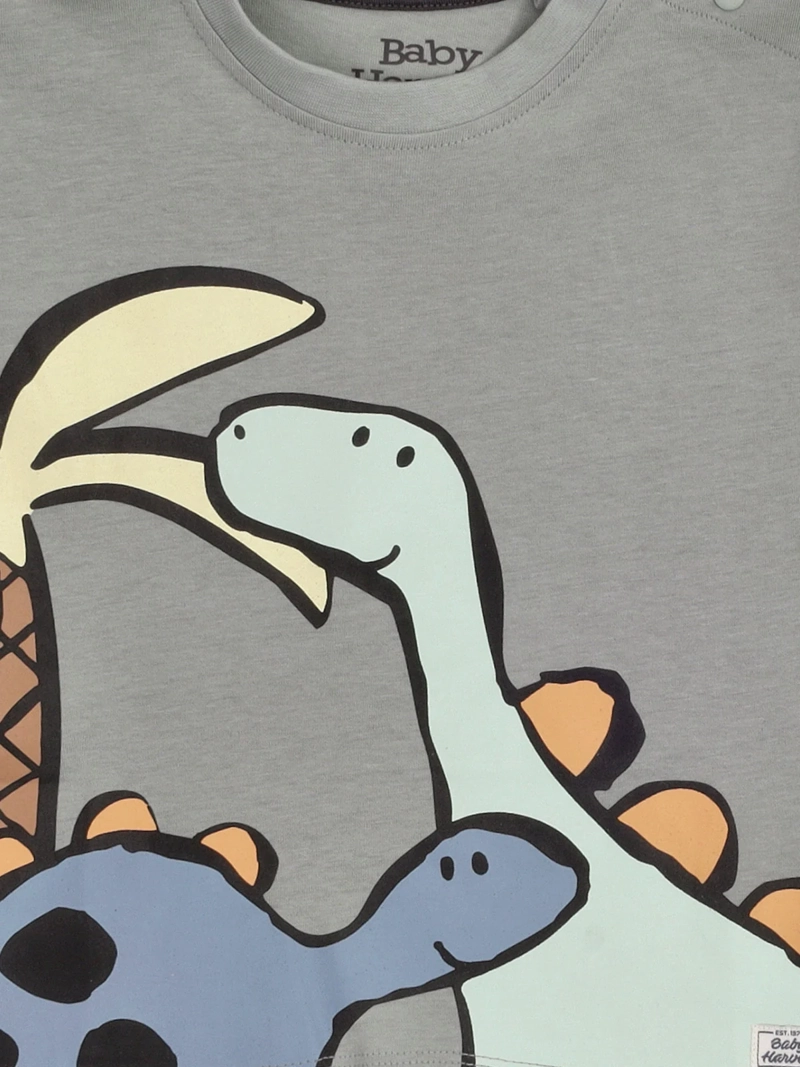 POLERA NIÑO BABY HARVEST ALGODÓN MANGA CORTA ESTAMPADA - 5