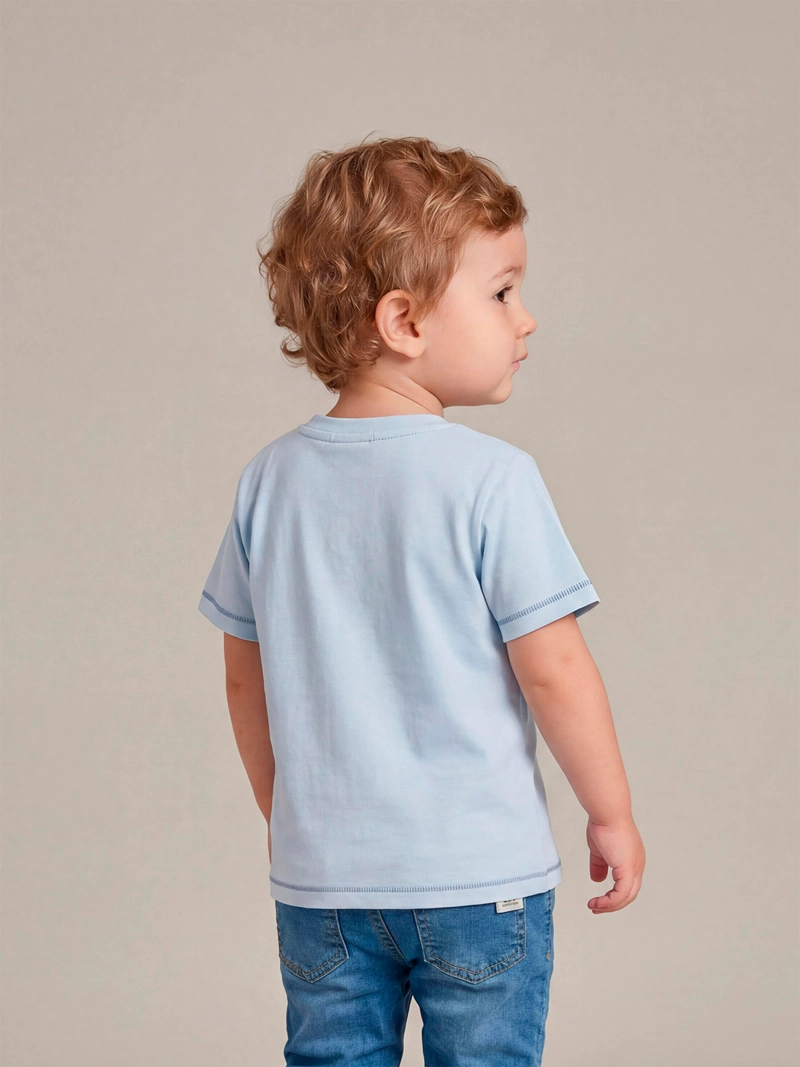 POLERA NIÑO BABY HARVEST ALGODÓN MANGA CORTA ESTAMPADA - 2