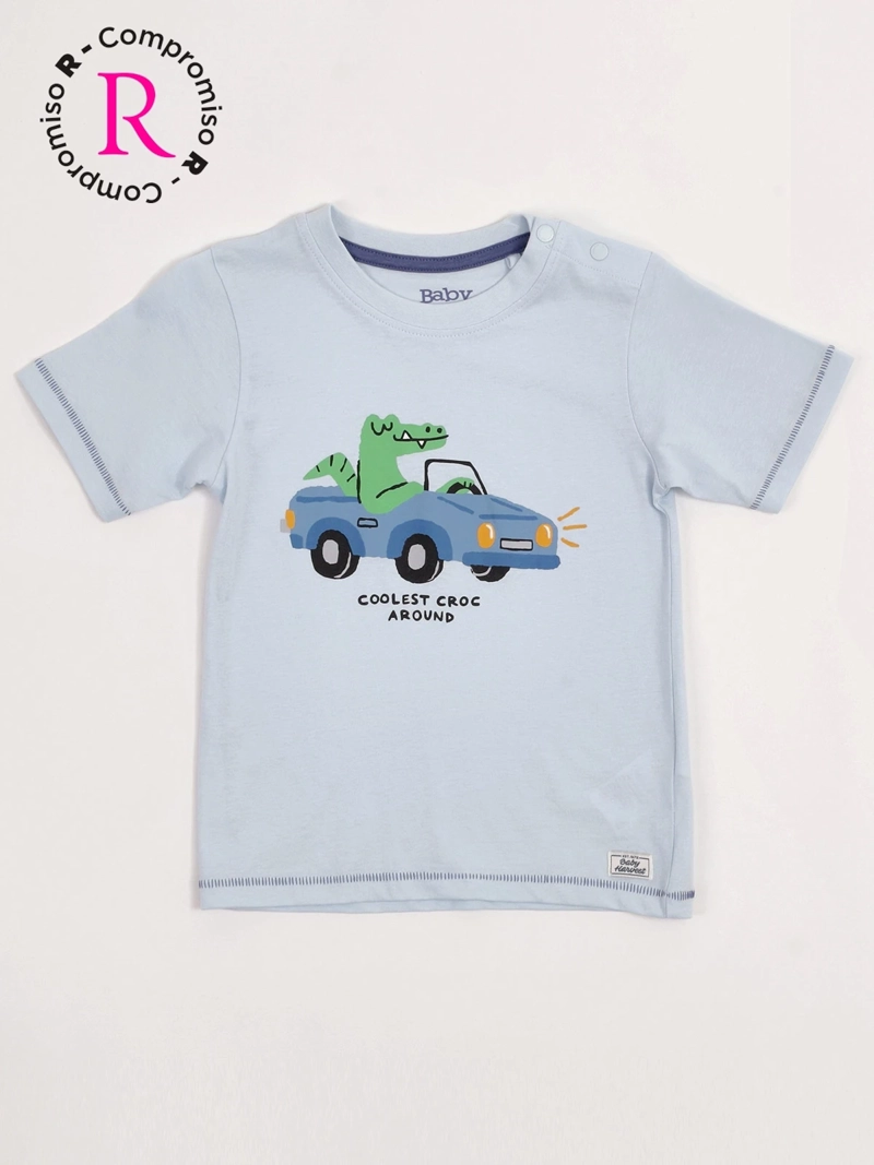 POLERA NIÑO BABY HARVEST ALGODÓN MANGA CORTA ESTAMPADA - 3