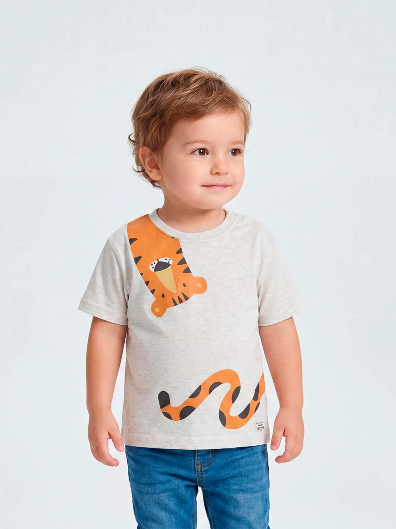 POLERA NIÑO BABY HARVEST ALGODÓN MANGA CORTA ESTAMPADA - 1