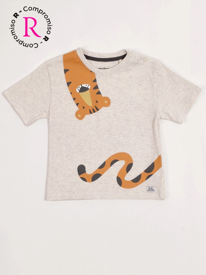 POLERA NIÑO BABY HARVEST ALGODÓN MANGA CORTA ESTAMPADA - 3