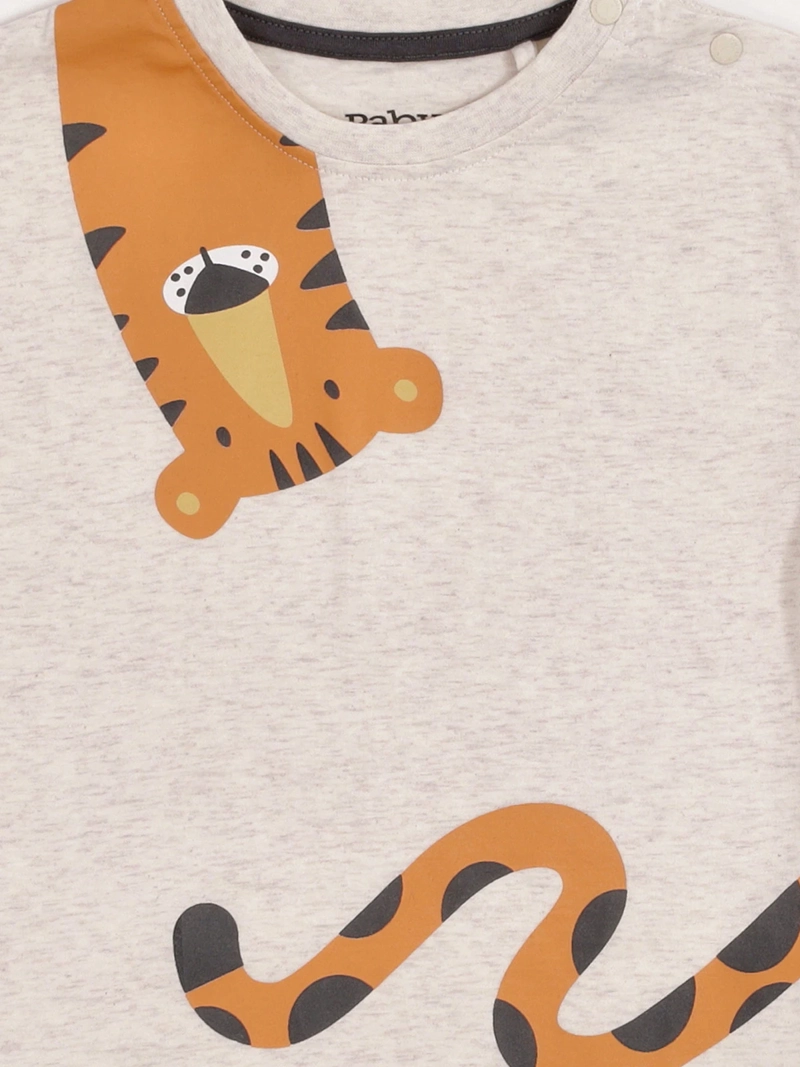 POLERA NIÑO BABY HARVEST ALGODÓN MANGA CORTA ESTAMPADA - 5
