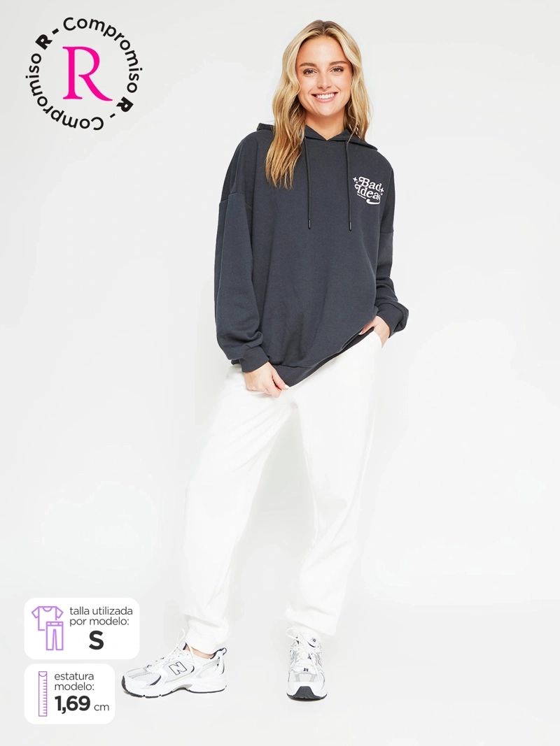 PANTALÓN DE BUZO MUJER INDEX ALGODÓN BÁSICO - 1