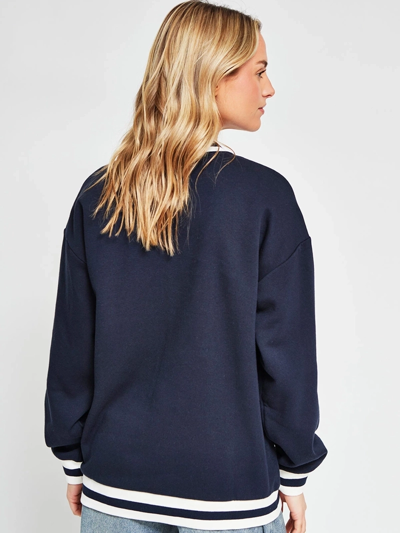 POLERÓN MUJER INDEX ALGODÓN CUELLO EN V MANGA LARGA - 4