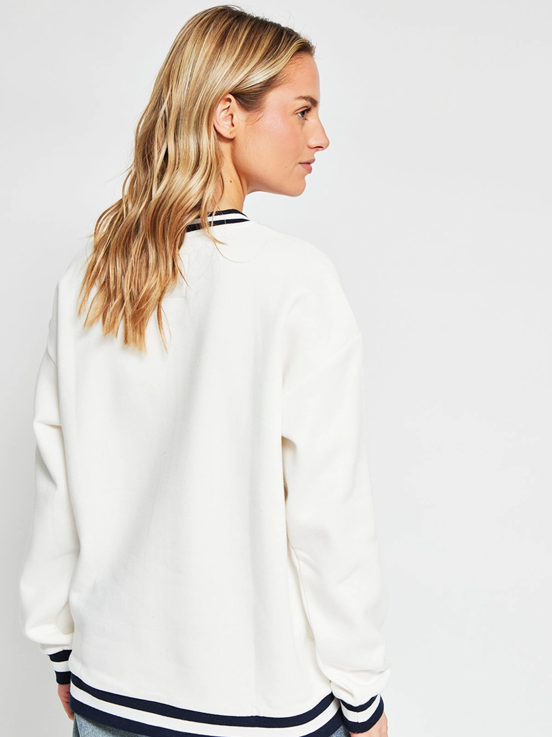 POLERÓN MUJER INDEX ALGODÓN CUELLO EN V MANGA LARGA - 3