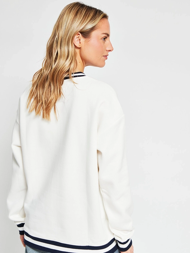 POLERÓN MUJER INDEX ALGODÓN CUELLO EN V MANGA LARGA - 3