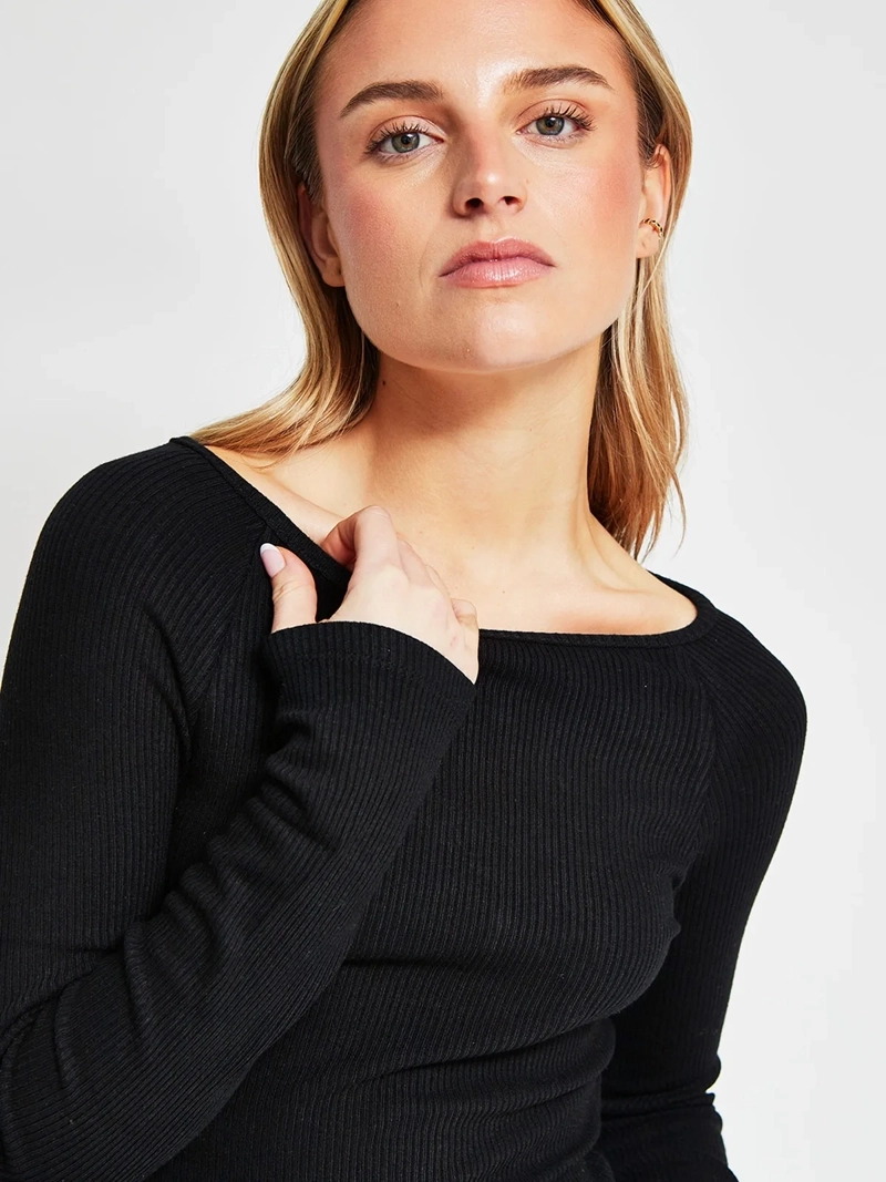 POLERA MUJER INDEX MANGA LARGA BÁSICA - 3