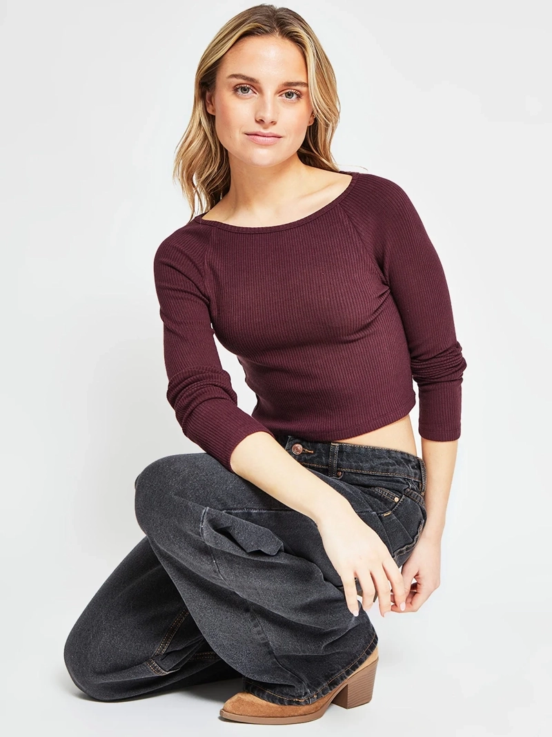 POLERA MUJER INDEX MANGA LARGA BÁSICA - 4