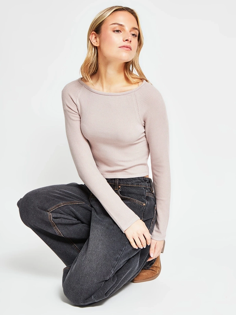 POLERA MUJER INDEX MANGA LARGA BÁSICA - 4