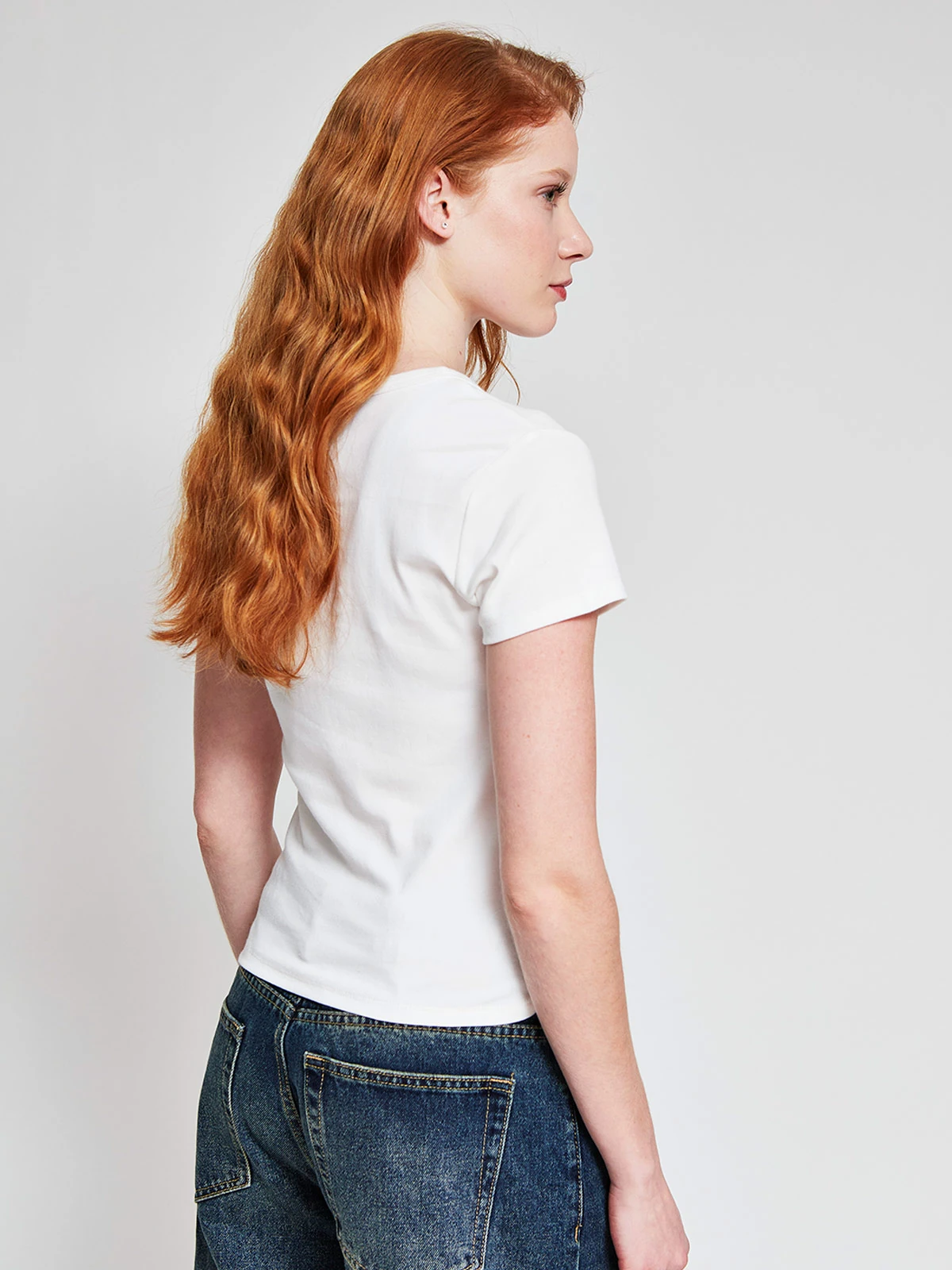 POLERA MUJER INDEX ALGODÓN MANGA CORTA BÁSICA - 2