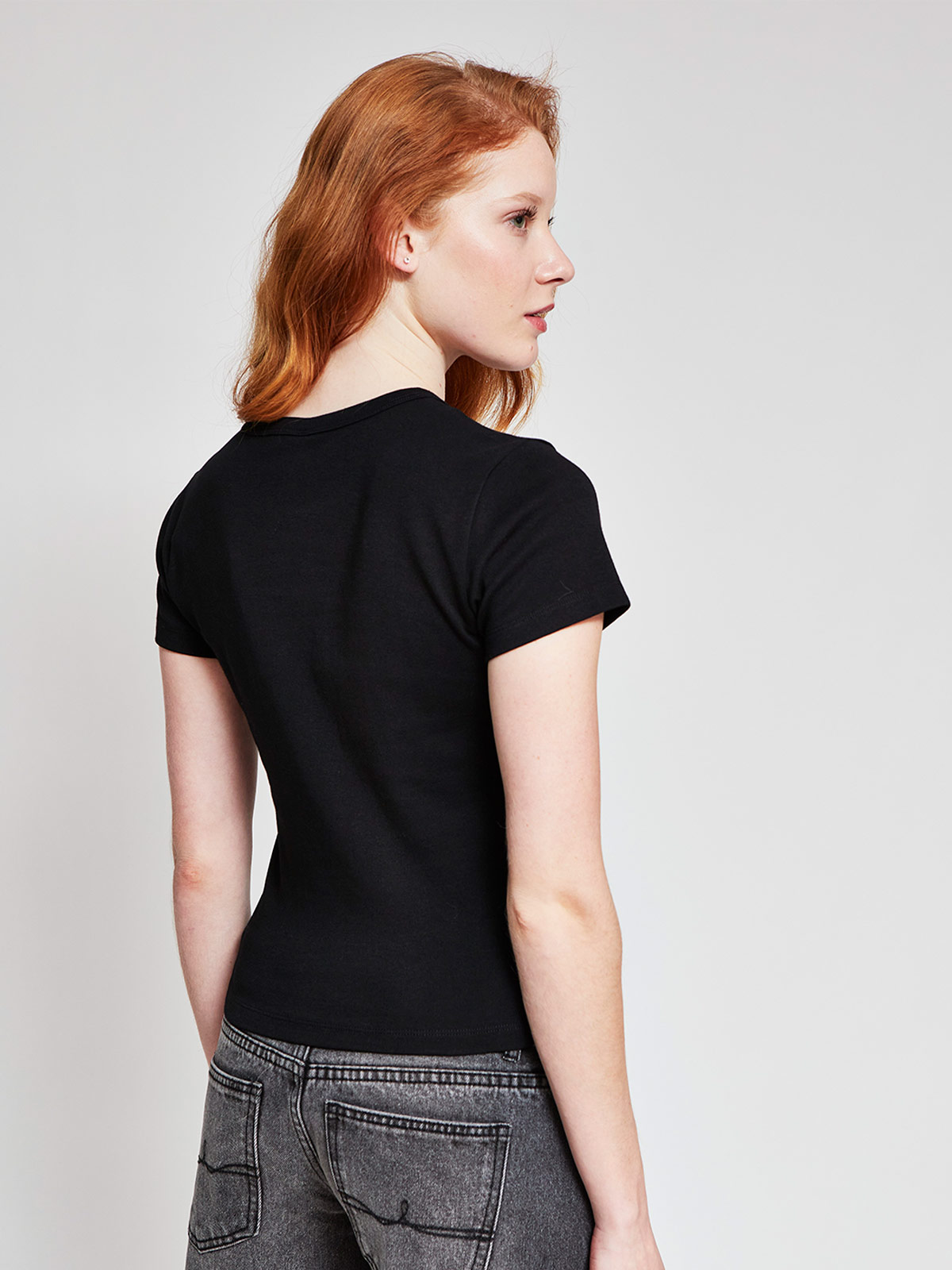 POLERA MUJER INDEX ALGODÓN MANGA CORTA BÁSICA - 2