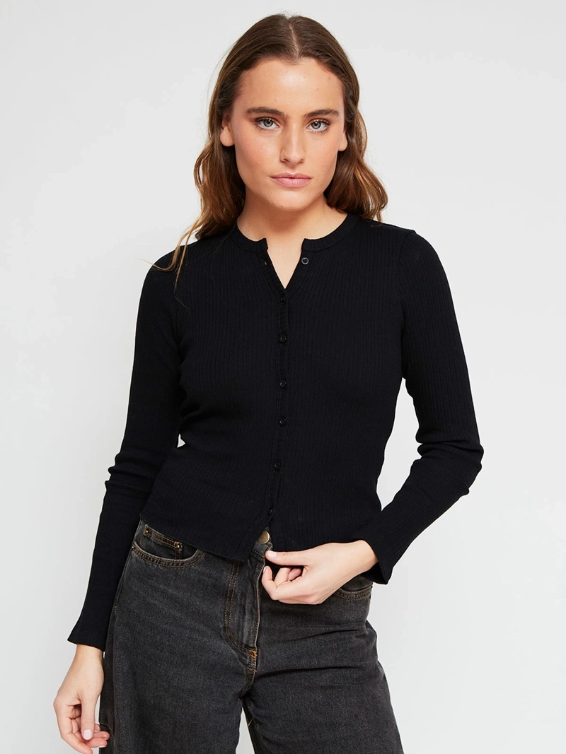 POLERA MUJER INDEX ALGODÓN MANGA LARGA BÁSICA - 2