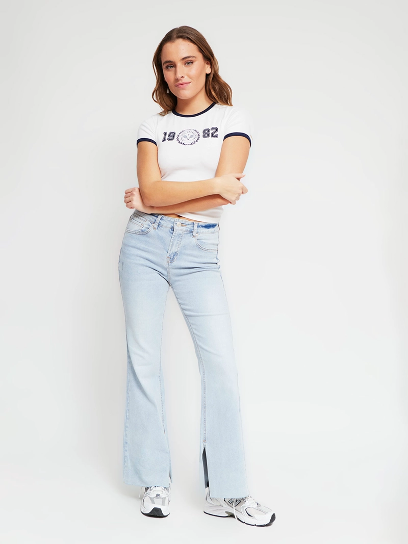 POLERA MUJER INDEX ALGODÓN MANGA CORTA BÁSICA - 4