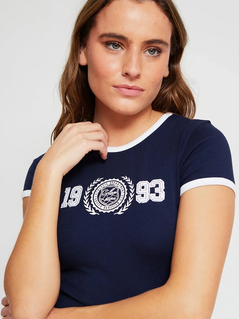 POLERA MUJER INDEX ALGODÓN MANGA CORTA BÁSICA - 3